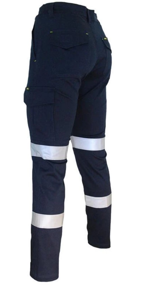 Picture of DNC SlimFlex Double Hoop Biomotion Taped Navy Cargo Pants 260gsm