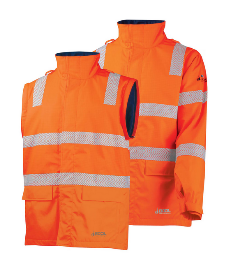 Picture of BOOL Parvotex® Hi Vis Orange HRC3 Flame Retardant & Anti-Static Fabric FR Reflective Tape