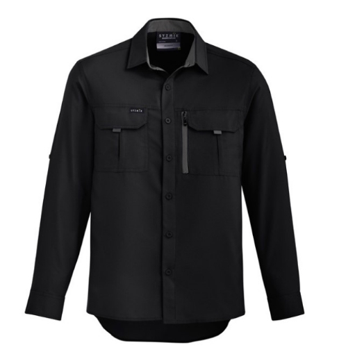 Picture of SYZMIK Mens Outdoor 100% Polyester Ripstop Shirt 100gsm L/S