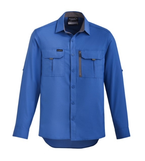 Picture of SYZMIK Mens Outdoor 100% Polyester Ripstop Shirt 100gsm L/S