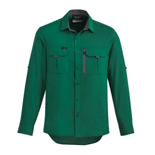Picture of SYZMIK Mens Outdoor 100% Polyester Ripstop Shirt 100gsm L/S