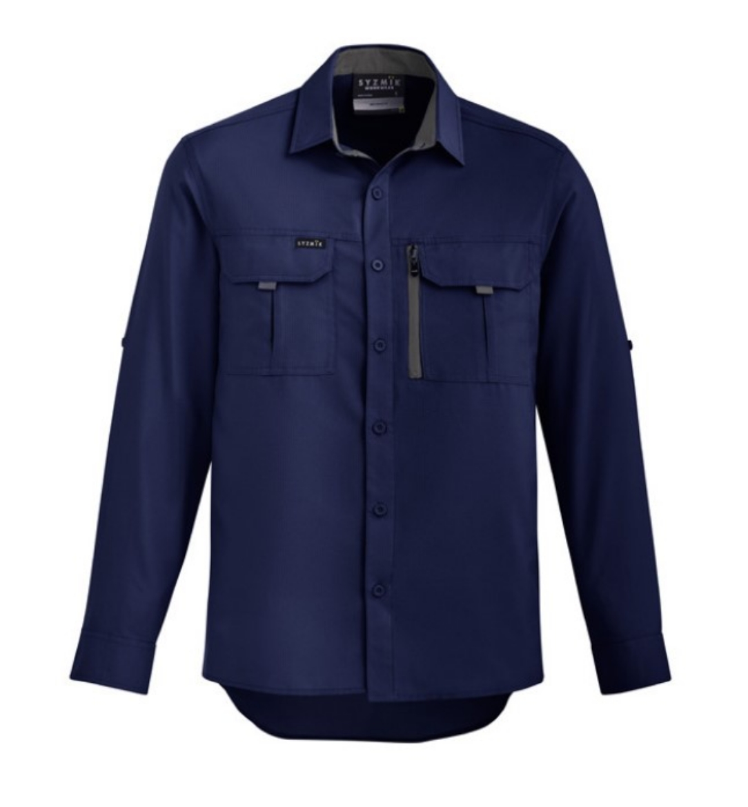 Picture of SYZMIK Mens Outdoor 100% Polyester Ripstop Shirt 100gsm L/S