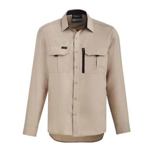 Picture of SYZMIK Mens Outdoor 100% Polyester Ripstop Shirt 100gsm L/S