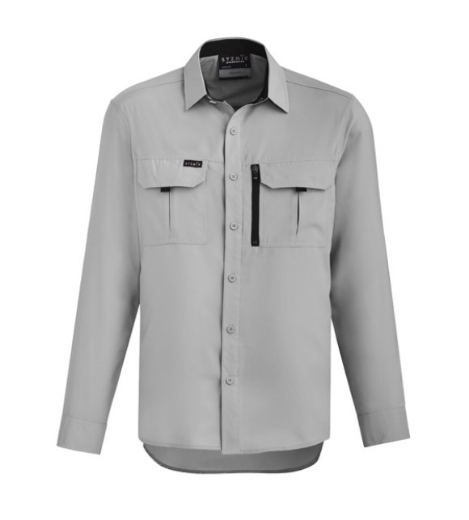 Picture of SYZMIK Mens Outdoor 100% Polyester Ripstop Shirt 100gsm L/S