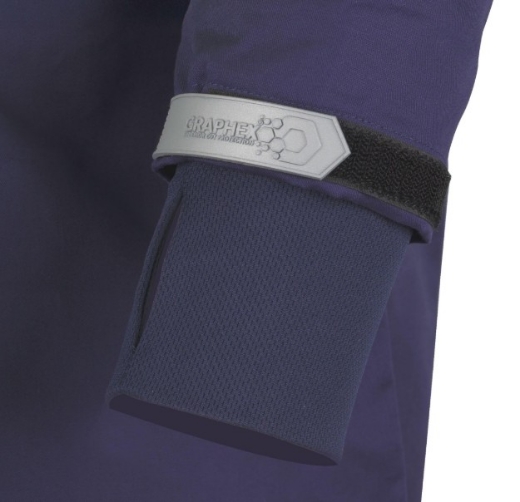 Picture of TRU WORKWEAR Lightweight Vented Hi-Vis Yellow/Navy Drill Shirt with Graphex® Cut Resistant Sleeve 160gsm L/S