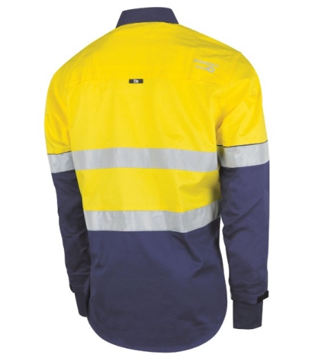 Picture of TRU WORKWEAR Lightweight Vented Taped Hi-Vis Drill Shirt with Graphex® Cut Resistant Sleeve 160gsm L/S