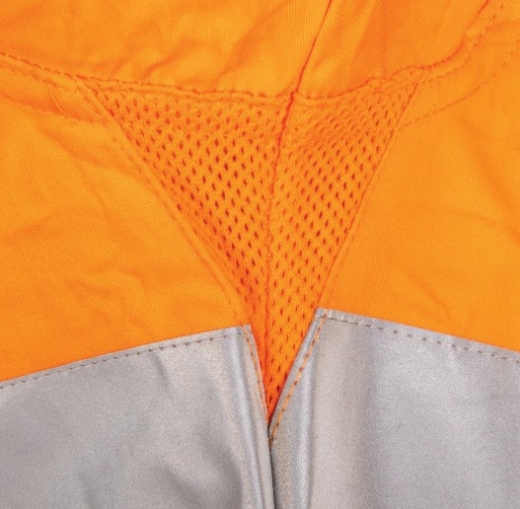 Picture of TRU WORKWEAR Lightweight Vented Taped Hi-Vis Drill Shirt with Graphex® Cut Resistant Sleeve 160gsm L/S