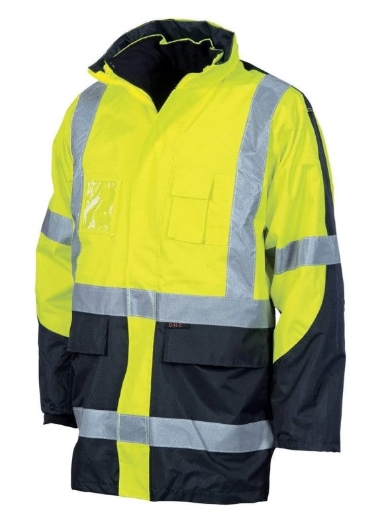 Picture of DNC Hi Vis X Back 2 Tone D/N 6 in 1 Contrast Jacket (Outer Jacket and Inner Vest Can Be Sold Separate (=3993+3994)