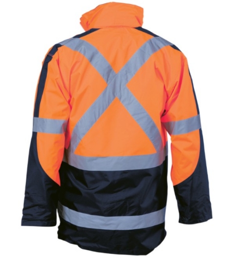 Picture of DNC Hi Vis X Back 2 Tone D/N 6 in 1 Contrast Jacket (Outer Jacket and Inner Vest Can Be Sold Separate (=3993+3994)