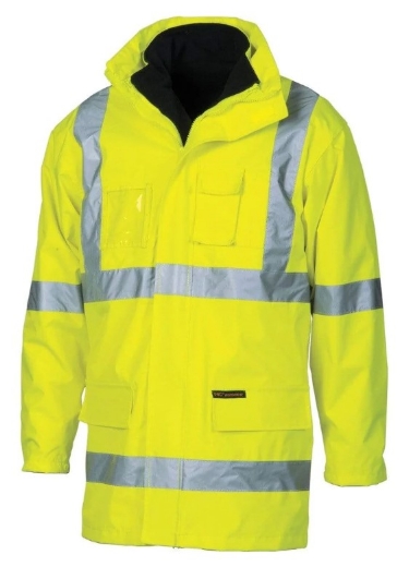 Picture of DNC Hi Vis X Back D/N 6 in 1 Jacket with CSR R/Tape NSW Rail Compliant Outer Jacket and Inner Vest can be Sold Separately) (3999=3995+3994)