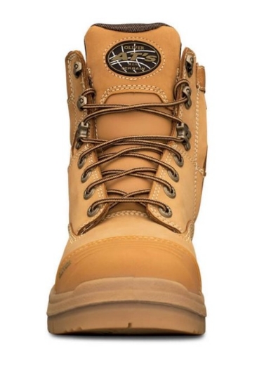 Picture of OLIVER AT55 Series Wheat 150mm Zip Side Lace Up Boot Water Resistant Nubuck Leather COOLstep Lining Lace Locking Device