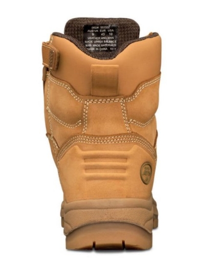 Picture of OLIVER AT55 Series Wheat 150mm Zip Side Lace Up Boot Water Resistant Nubuck Leather COOLstep Lining Lace Locking Device