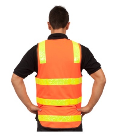 Picture of YSF VIC Roads Hi-Vis Orange Day/Night Vest (Class D/N)